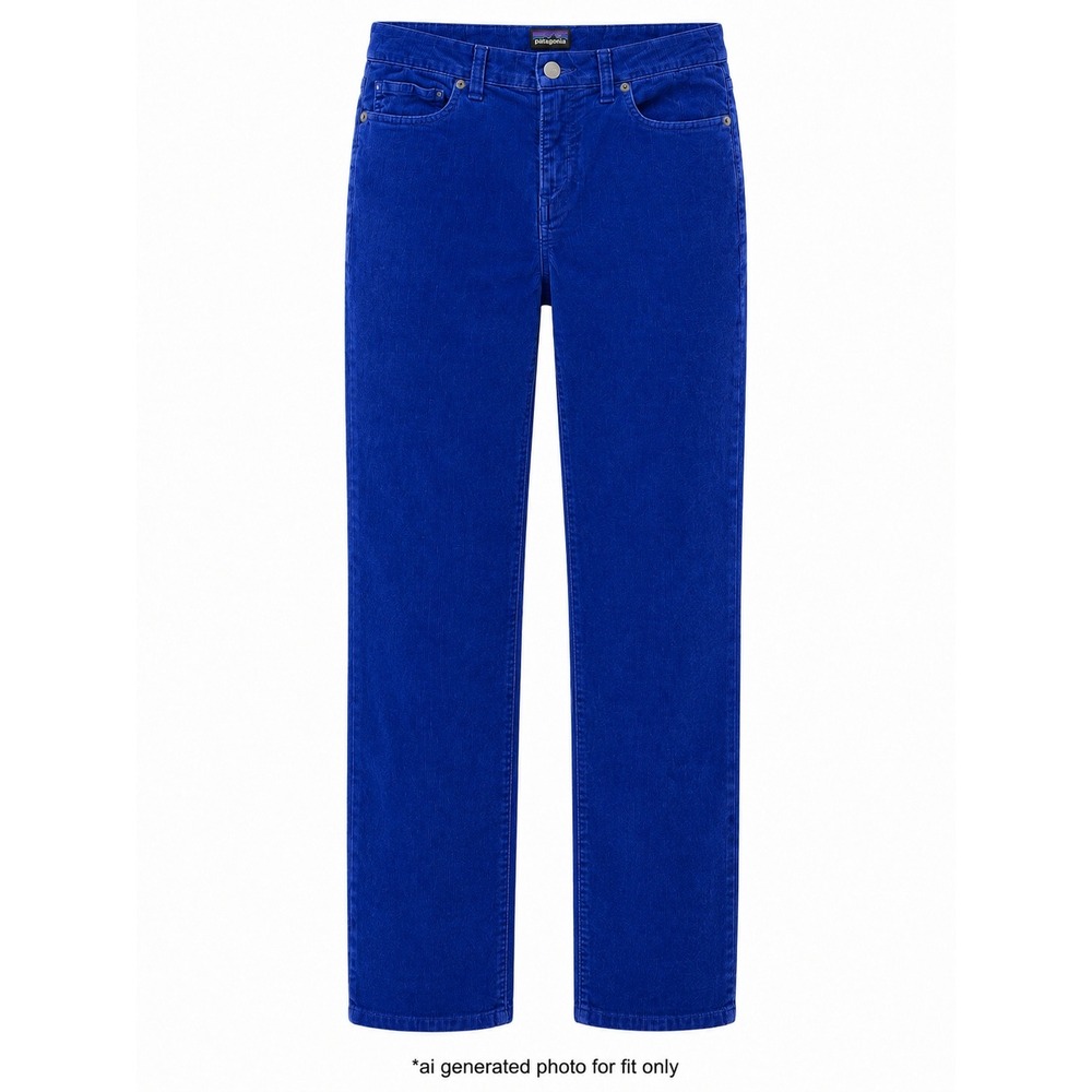 Patagonia Corduroy Mid Rise Straight Leg Pants Womens 27 Blue